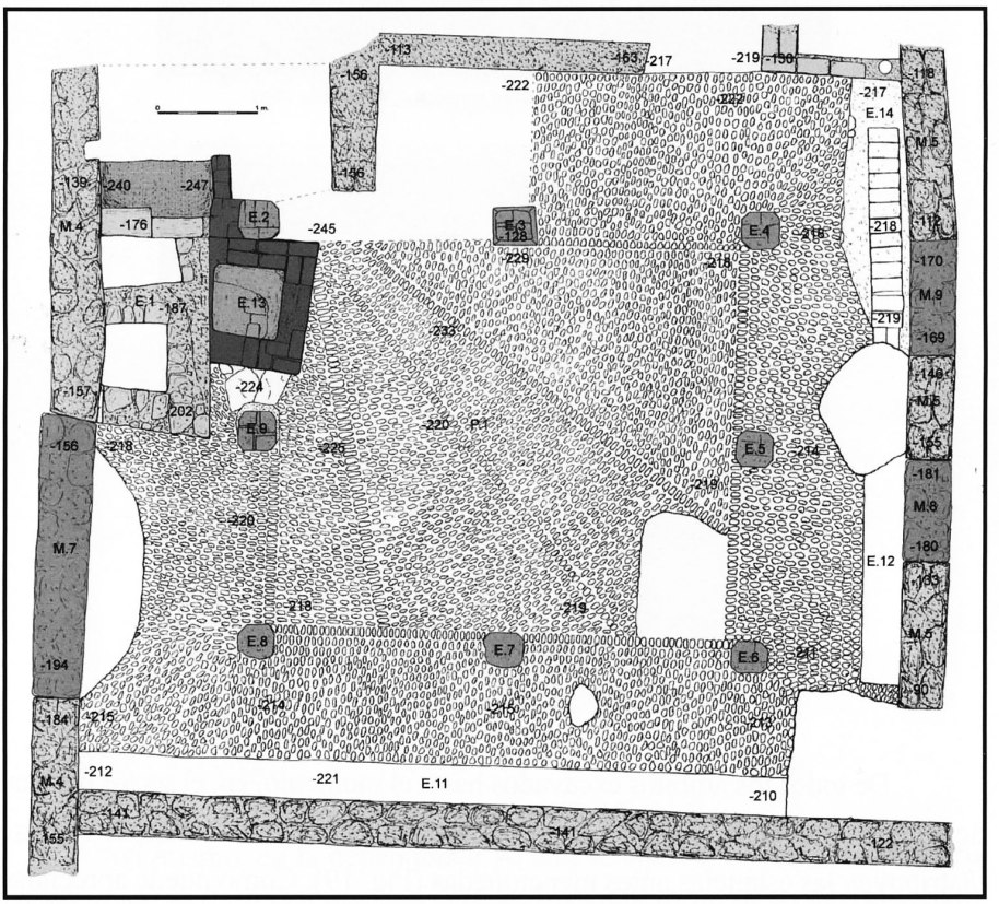 Fig. 20. Dibujo en planta del patio