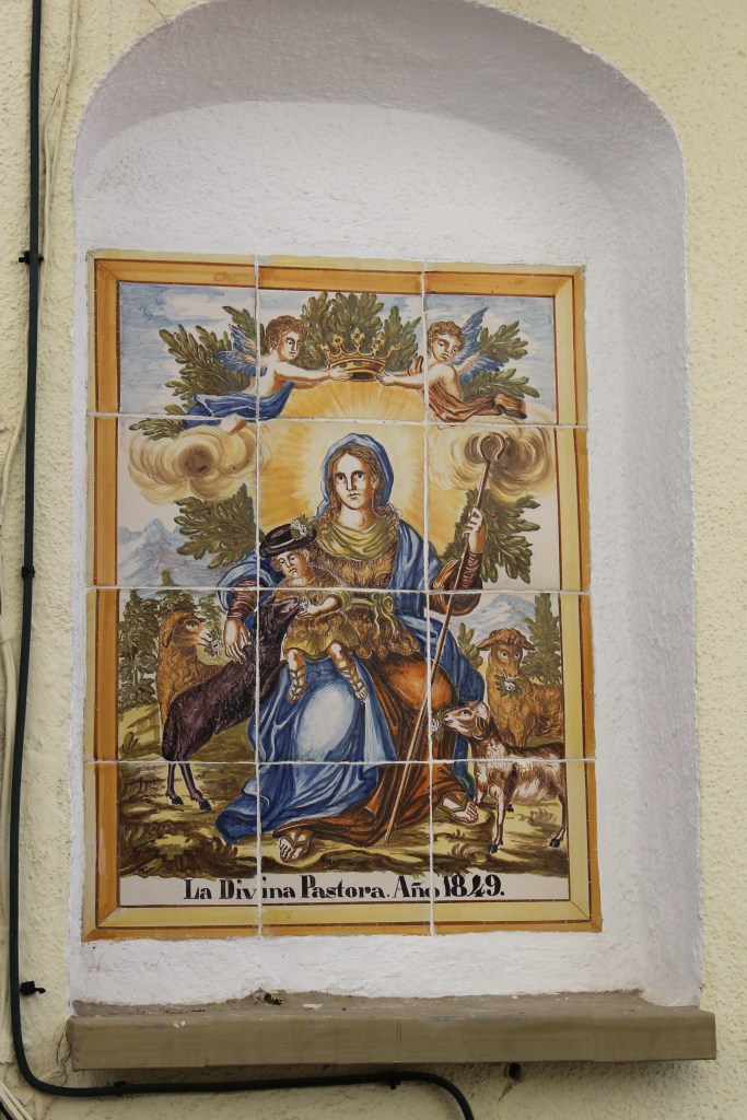 La Divina Pastora de las Almas. Panel cerámico de 1849