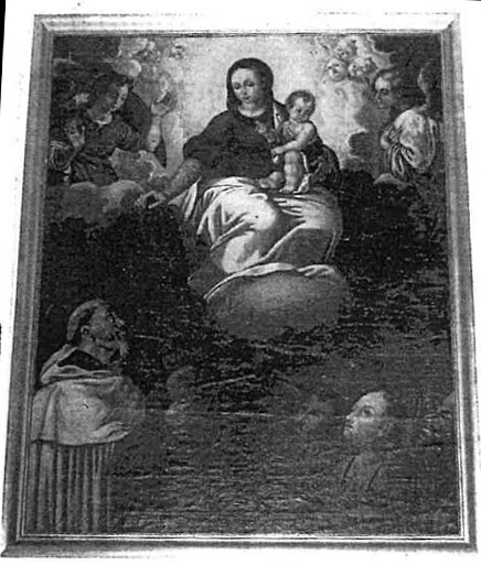 La Virgen entregando el escapulario a San Simón Stock. Vila-real, Arciprestal de San Jaime