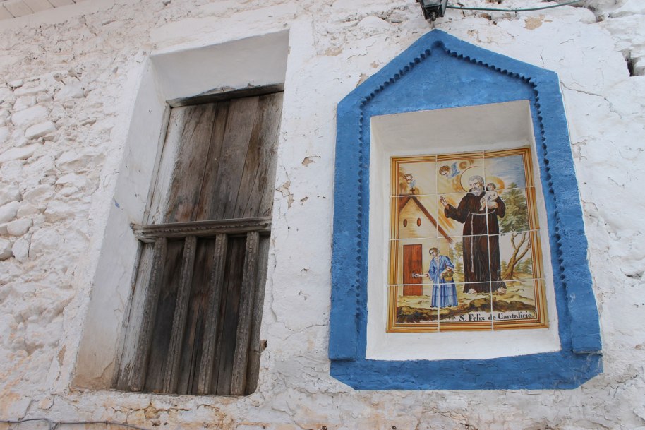 San Féix de Cantalicio. Panel cerámico siglo XVIII-XIX