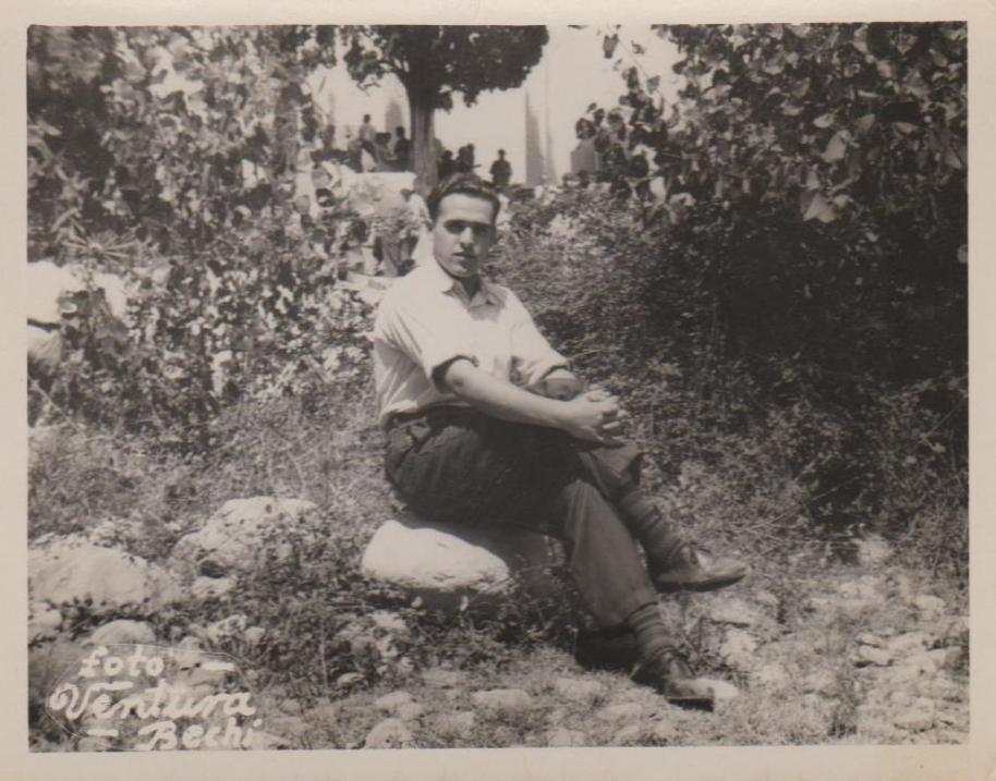 Luís Ortigosa Ortigosa, foto feta en l’Ermita de Santa Cristina el dia de la festa, diumenge 24 de juliol de 1960