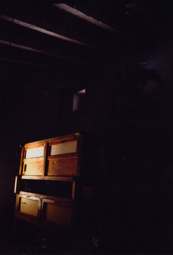 La "límpia" del Molí Dalt, situada al primer pis. Com ens explicava Vicent 'el Moliner', els diferents garbells servien per donar-li més o menys segó a la farina