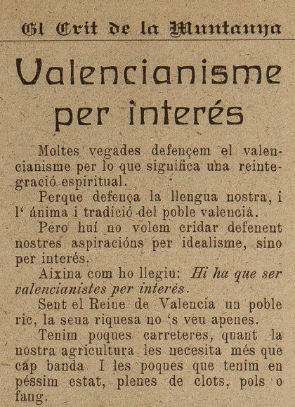 Fragment Crit de la Muntanya